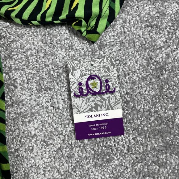 Ioi Iolani Hawaiian Polo Shirt Mens Extra Small Palm Stretch Made in Hawaii - Picture 3 of 10